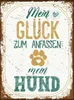 vianmo Holzschild 40x30 cm Mein Glück zum Anfassen Hund Produktbild-Vorschau 1