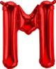 Palloncino in foil lettera M, rosso, 40 cm circa, da Anteprima dell’immagine prodotto 1