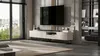 A modern living room with a TV stand and television. Produktbild-Vorschau