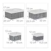 Lot de 6 paniers de rangement Relaxdays, revêtement en Voir les images du produit 4