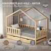 ML-Design Kinderbett Hausbett 80x160 cm Natur mit 2 Produktbild-Vorschau 2