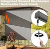 Vertikálna markíza LZQ 180 × 250 cm s ručnou kľukou - Náhľad obrázku produktu 4
