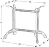 Pied de table double en fonte SH-5027, pour bureau, hôtel, Voir les images du produit 2
