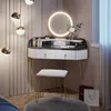Eckschminktisch Vicco Amira Weiß Hochglanz 99 cm mit Produktbild-Vorschau 4
