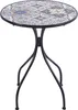 BELIANI Gartentisch Schwarz u. Blau aus Metall Mosaik Produktbild-Vorschau 4