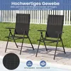 COSTWAY Gartenstühle Hochlehner 2er Set, Klappstühle mit Produktbild-Vorschau 6