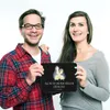 Mr. & Mrs. Panda Mouse Pad Pinguin umarmen - Schwarz - Produktbild-Vorschau 4