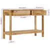 vidaXL Consolle con 2 cassetti 110x35x75 cm in legno Anteprima dell’immagine prodotto 7