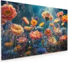 Küchenrückwand Spritzschutz Glas mit Motiv Blumengarten 40 Produktbild-Vorschau 1