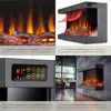Elektro-Wandkamin Luciano, 2 Heizstufen, Flammeneffekt, App Produktbild-Vorschau 4