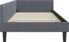 vidaXL Rohový rám postele s čelom tmavosivý 90 cm x 200 cm Náhľad obrázku produktu 6