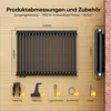EMKE grzejnik dekoracyjny D-shape 600x840mm 1383W Red Dot Podgląd zdjęcia produktu 7