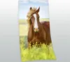 Pferd Velourstuch / 75x150 cm Produktbild-Vorschau 2