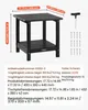 Mesa auxiliar VEVOR, de plástico, 45x38x44 cm, mesa de Vista previa de la imagen del producto 7