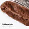 Zimní pletené rukavice s čepicí a šálou, tlustá fleecová Náhled obrázku produktu 3