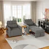 ProximaX Canapé-lit individuel noir - Tissu chenille, Voir les images du produit 3
