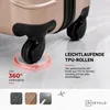 Devillo® Kofferset 4tlg. S-M-L-XL, Champagner - Trolley Produktbild-Vorschau 8