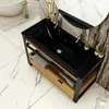 Meuble salle de bain IRON 120 cm en chêne naturel et métal Voir les images du produit 5