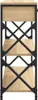 Tavolo consolle rovere Sonoma 75x28x75 cm materiale a base Anteprima dell’immagine prodotto 6
