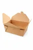 Menübox aus Pappe – Lunchbox Take-away – Braun – 225×165×88 Produktbild-Vorschau 1