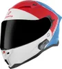 Bogotto H153 BT SPN Bluetooth Helm, weiß/rot/blau, XS Produktbild-Vorschau 1