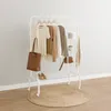 Portaabiti Relaxdays, doppia barra con rotelle e ripiani, A Anteprima dell’immagine prodotto 3
