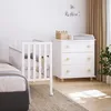 ZEE BAMBI Weiß Set Beistellbett Baby mit Rollen + Produktbild-Vorschau 8
