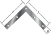 ALBERTS Eckwinkel, Edelstahl, HxLxB 120x120x20 mm Produktbild-Vorschau 2