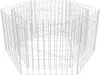 A hexagonal gabion raised garden bed made of wire mesh, shown from a slightly elevated angle against a white background. Podgląd zdjęcia produktu