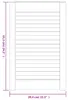 vidaXL Schranktüren Lamellen-Design 4 Stk Weiß 61,5x39,4 cm Produktbild-Vorschau 6