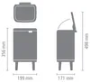 Brabantia BO Mülleimer HI 4 l Matt Black Voir les images du produit 9