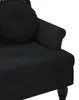 Panchina con cuscino in velluto nero 120,5x65x75 cm Anteprima dell’immagine prodotto 6
