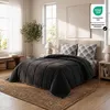 Luxus Wellsoft Wende-Bettdecke Set 220 x 240 cm – Schwarz, Produktbild-Vorschau 8