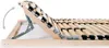 A close-up side view of an adjustable bed frame with wooden slats and metal support mechanisms. Náhľad obrázku produktu