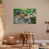 MuchoWow® Poster Hirsche - Wasser - Moos 90x60 cm - Produktbild-Vorschau 6