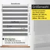 Doppelrollo Fenster ohne Bohren Zevra 90x120cm Hellgrau Produktbild-Vorschau 5