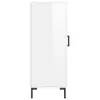 The Living Store Sideboard Hochglanz-Weiß 34,5x34x90 cm Produktbild-Vorschau 7