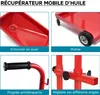 Wiltec Récupérateur d’huile Rouge Taille 480 x 600 x 1750 Voir les images du produit 2