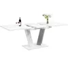 Ausziehtisch mit Marmorplatte 120-160x80x76 cm - Produktbild-Vorschau 10