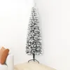 vidaXL Künstlicher Halb-Weihnachtsbaum mit Schnee Schlank Produktbild-Vorschau 20