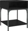 vidaXL Nočné stolíky 2 ks čierne 40x41x50 cm odvodený Náhľad obrázku produktu 4