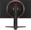 The back of a black LG UltraGear gaming monitor with red accents. Podgląd zdjęcia produktu