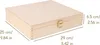 Creative Deco Holzkiste mit Deckel Erinnerungsbox - 29 x 25 Produktbild-Vorschau 1