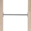 A metal bar is mounted between two wooden posts. Produktbild-Vorschau