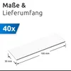 ECENCE 40 Magnetstreifen beschreibbar - 100mmx30mm Weiss - Produktbild-Vorschau 5