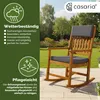 CASARIA® Schaukelstuhl Gartenstuhl Holz Anthrazit 160kg Produktbild-Vorschau 3