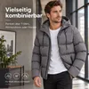 ASKSA Winterjacke Herren Steppjacke mit Kapuze Warme Stepp Produktbild-Vorschau 2