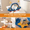 COSTWAY Arbre à chat 124cm, arbre à chat thème espace avec Voir les images du produit 6
