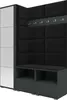 Garderoben-Set Nela II mit Spiegel, Polstergarderobe mit Produktbild-Vorschau 1