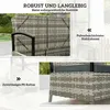 Outsunny Gartenbank mit Stauraum 2-Sitzer Sitzbank mit Produktbild-Vorschau 6